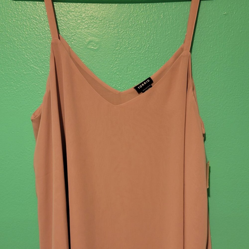 Torrid size 2 Double Layer Chiffon Sleeveless Blouse